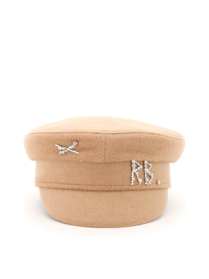 Ruslan Baginskiy Monogram Embellished Hat