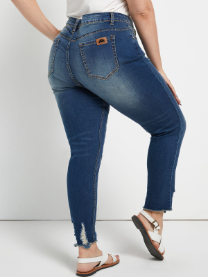 Frequent Fraycation Skinny Jeans - Plus Size