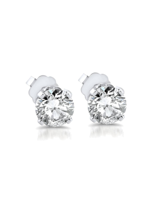 Pompeii3 .78ct Diamond Studs 14k White Gold Igi Certified