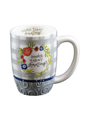 Tabletop 4.75" Make Today Amazing Mug 16 Ounce Inspiration Brownlow Gifts - Drinkware