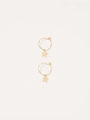 Aerie Charm Huggie Earrings