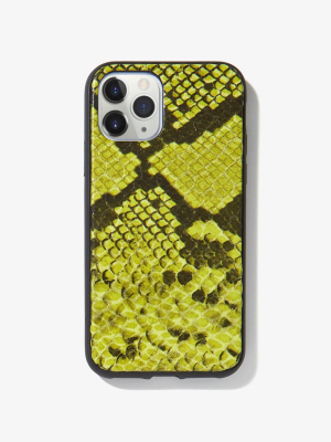 [sale] Neon Green Python Iphone 11 Pro Case