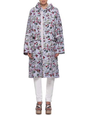 Printed Coat (ucw1301-2-gray-base)