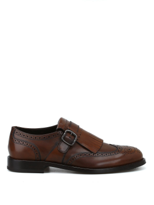 Tod's Monk Strap Brogue Shoes