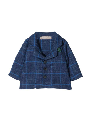 La Stupenderia Checked Single Breasted Jacket