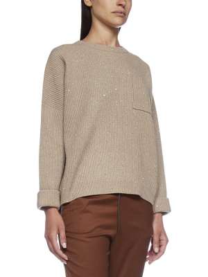 Brunello Cucinelli Ribbed Knit Jumper