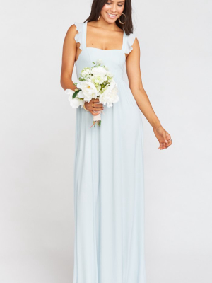 June Maxi Dress ~ Icy Blue Chiffon