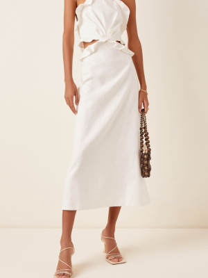 The Lovestruck Linen Midi Dress