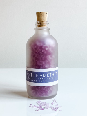 The Amethyst Intuition Crystal Bath Soak