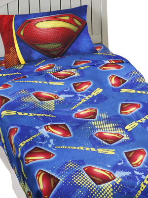 Superman Sheet Set Super Steel Bedding Accessories