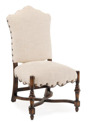 French Linen Dining Side Chair