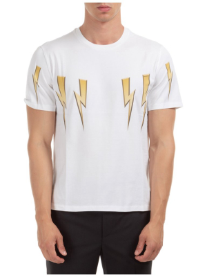 Neil Barrett Lightning Bolt Print T-shirt