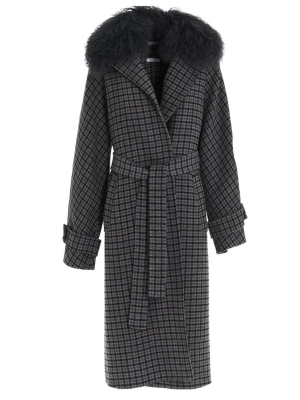 P.a.r.o.s.h. Check Belted Coat