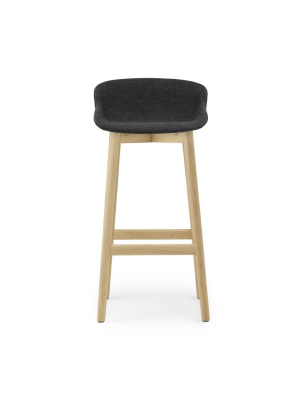 Hyg Bar Stool: Wood Base + Full Upholstered