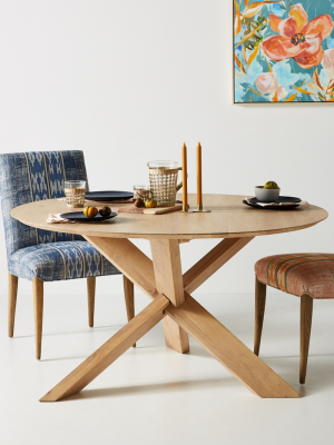 Oak Circle Dining Table