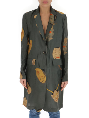 Uma Wang Graphic Print Single-breasted Jacket