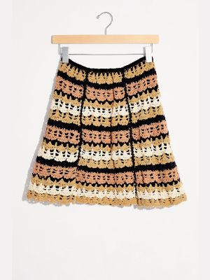 Sasha Crochet Mini Skirt