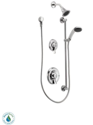 Moen 8342ep15 Shower System With 1.5 Gpm Single Function Shower Head And Posi-temp Pressure Balancing Rough-in Valve