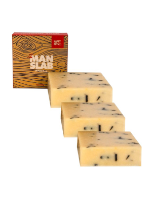 The Man Slab | Happy Nuts Soap Bar 3 Pack