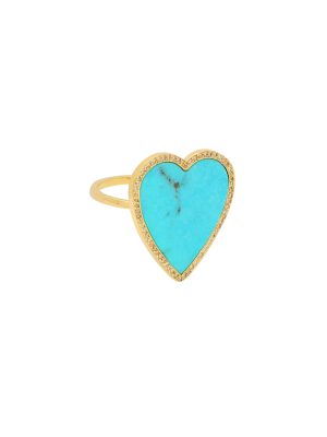 Heart Ring - Turquoise