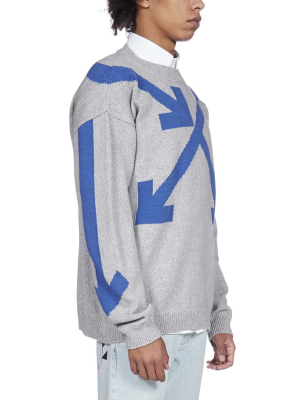 Off-white Twisted Arrows Intarsia Jumper