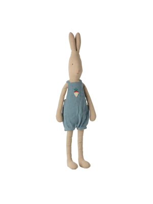 Maileg Large Rabbit In Radish Overalls