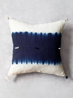 Indigo Dip-dyed 16" Pillow