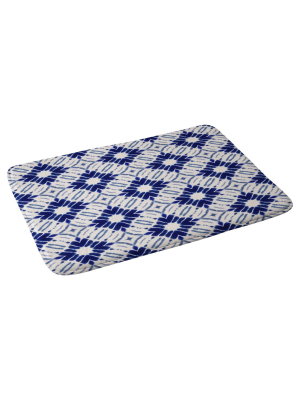 Geometric Bath Mat Blue - Deny Designs