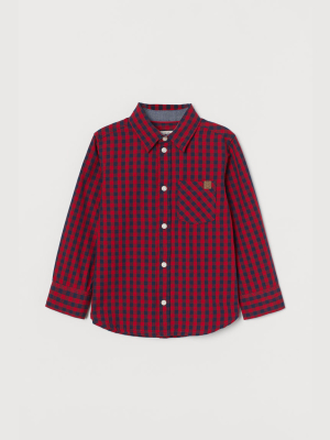 Checked Cotton Shirt