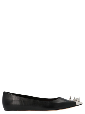 Alexander Mcqueen Spike Stud Ballerina Flats