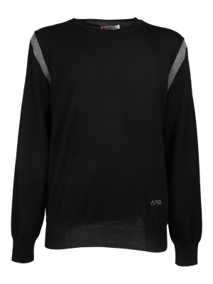 Alexander Mcqueen Contrast Panel Crewneck Sweater