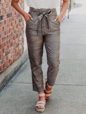 Sam Stripe Paper Bag Pants