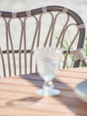 Nicole Round Cafe Table - Teak