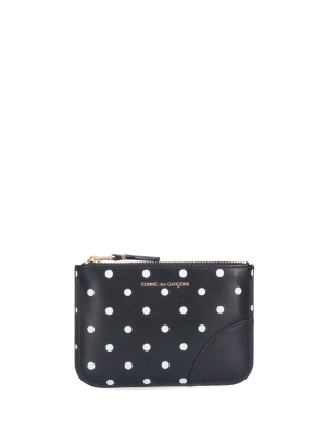 Comme Des Garçons Wallet Polka-dot Coin Pouch