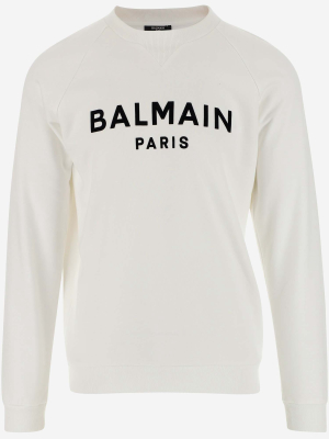 Balmain Logo Printed Crewneck Sweatshirt