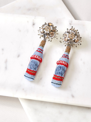 Vodka Earrings Silver