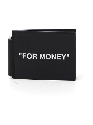 Off-white Quote Bill Clip Wallet