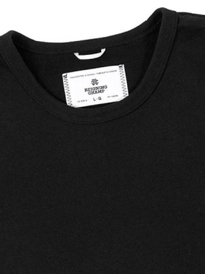 Reigning Champ Lightweight Terry S/s Crewneck - Black