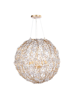 Cheshire Chandelier Large (gold Leaf)