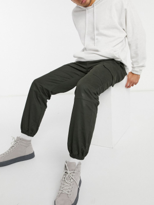 Sixth June Cargo Sweatpants In Khaki