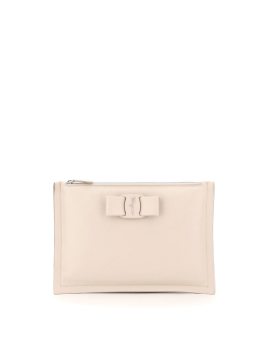 Salvatore Ferragamo Viva Bow Clutch Bag