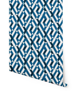 Wallpaper In Blue Quilt