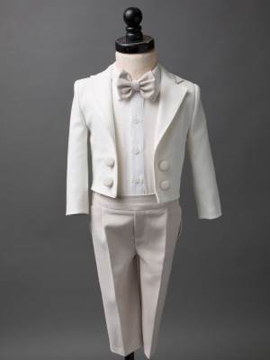 Charles Suit (taupe & White)