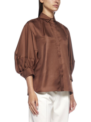 Max Mara Puff Sleeve Blouse