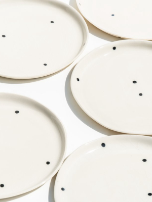 Dot Porcelain Dessert Plate