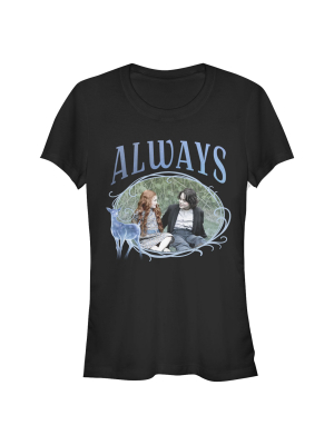 Junior's Harry Potter Snape & Lily Always Frame T-shirt