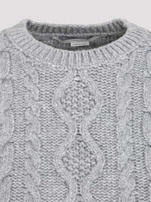 Stella Mccartney Aran Stitch Cropped Jumper