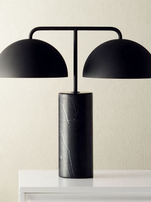 Domes Black Marble Table Lamp