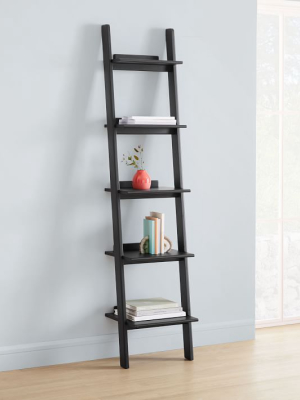 Modern Leaning Narrow Bookshelf