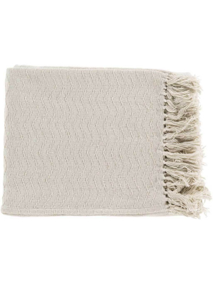 Thelma Solid Neutral Throw